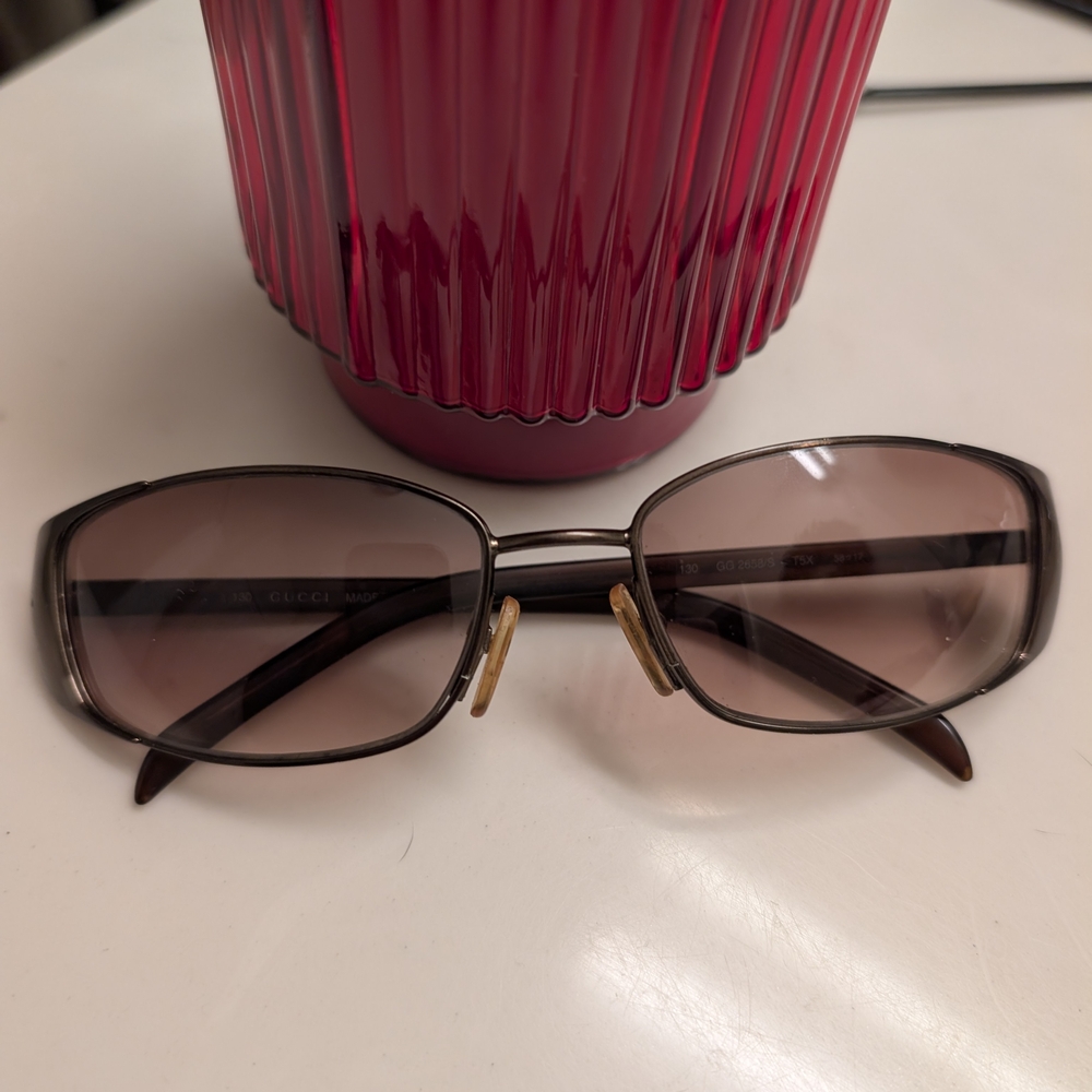 Vintage Gucci Dark Brown Sunglasses UNISEX